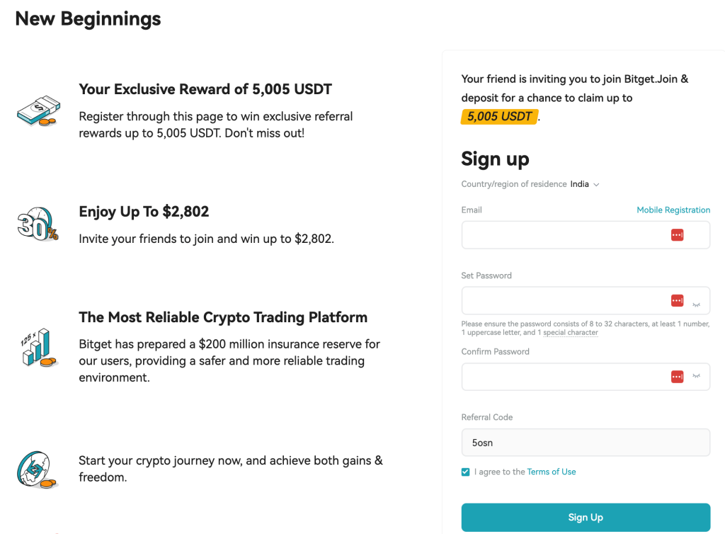 Bitget Referral Bonus